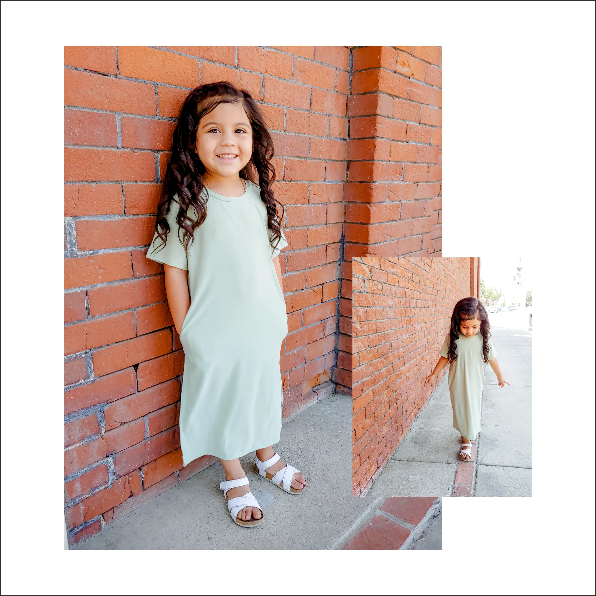 Oversized Tee Shirt Dress | Kids Sizes 12M-14 | Beginner Sewing Pattern