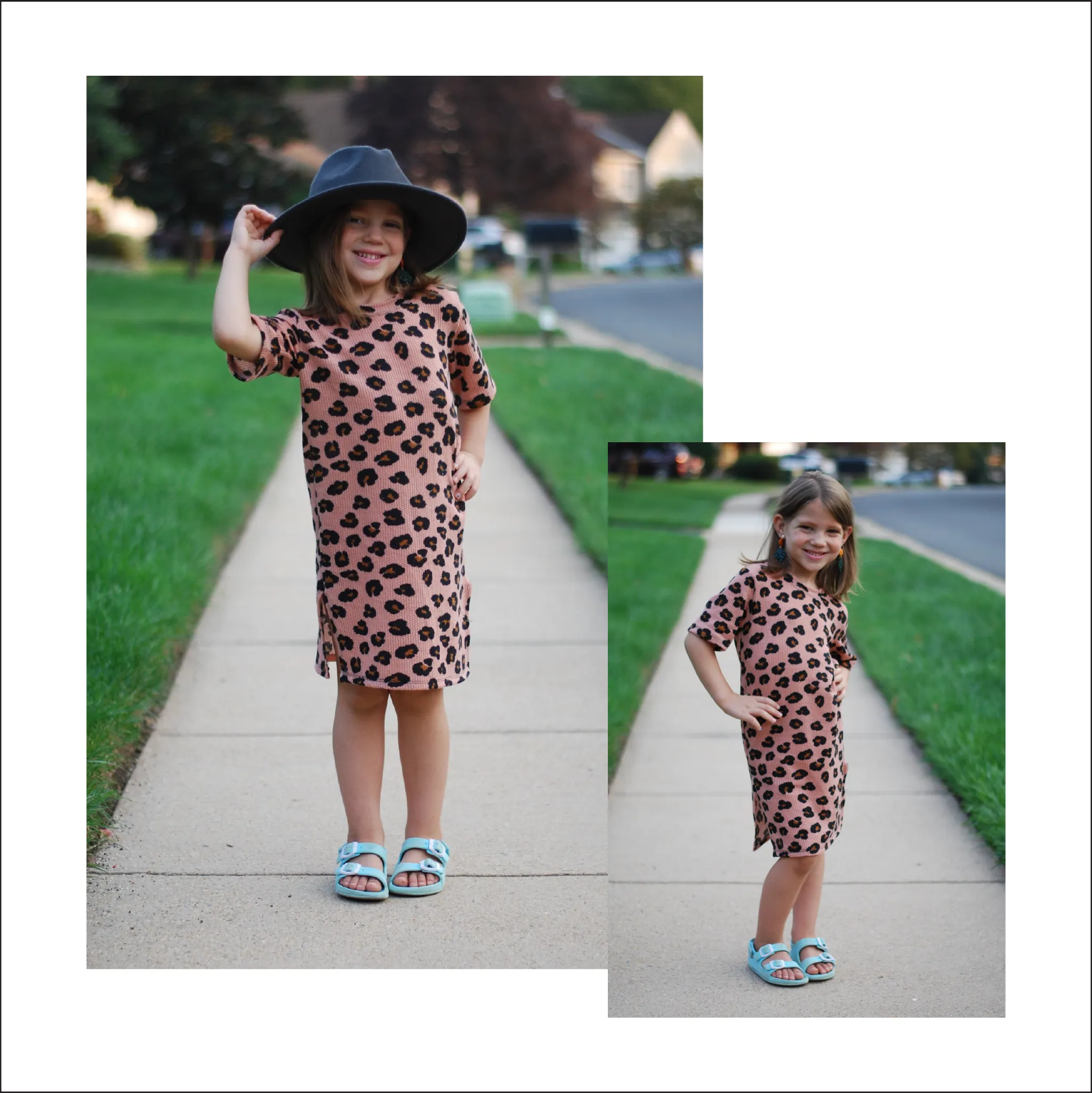 Oversized Tee Shirt Dress | Kids Sizes 12M-14 | Beginner Sewing Pattern