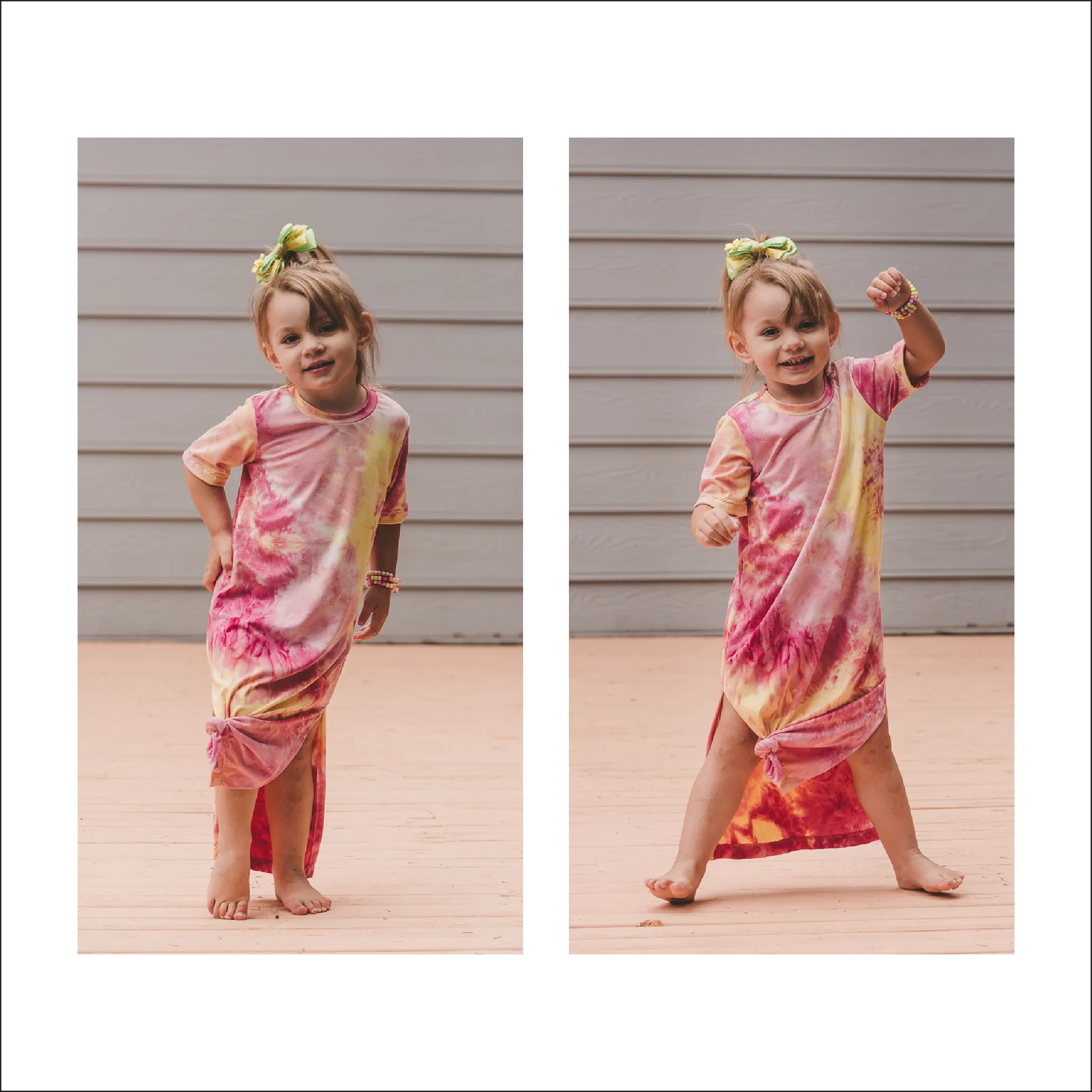 Oversized Tee Shirt Dress | Kids Sizes 12M-14 | Beginner Sewing Pattern