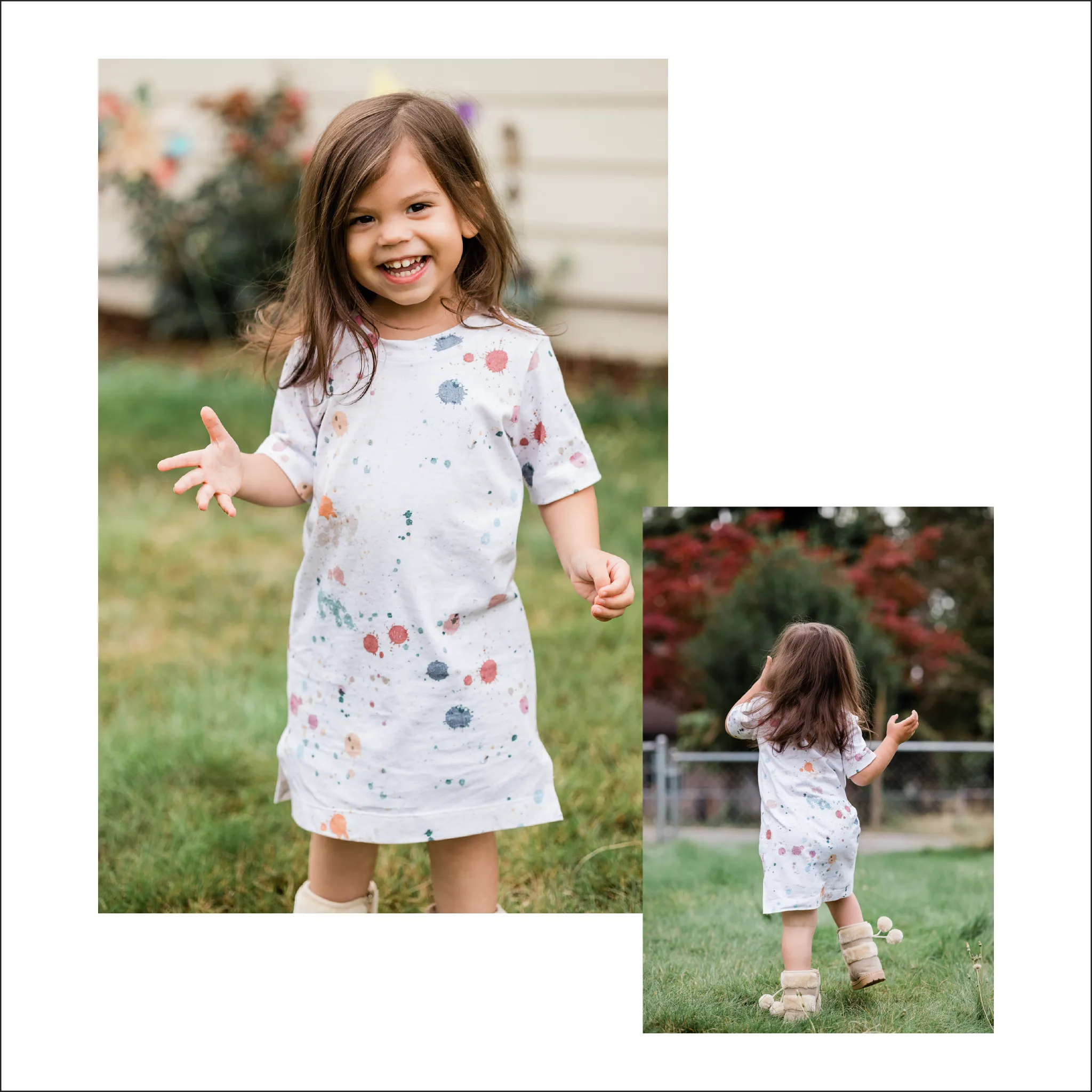 Oversized Tee Shirt Dress | Kids Sizes 12M-14 | Beginner Sewing Pattern