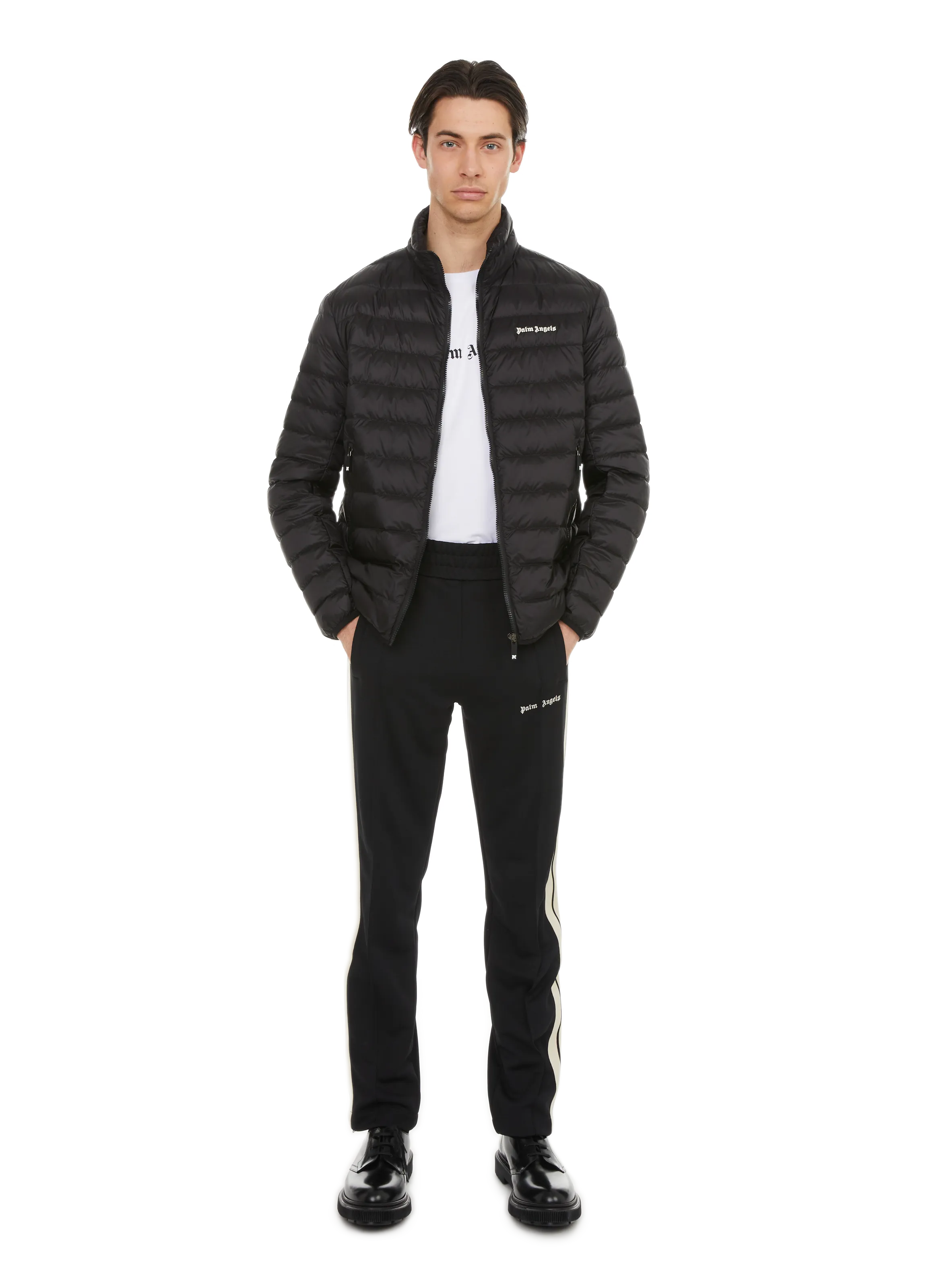 Palm angels  Plain down jacket - Black