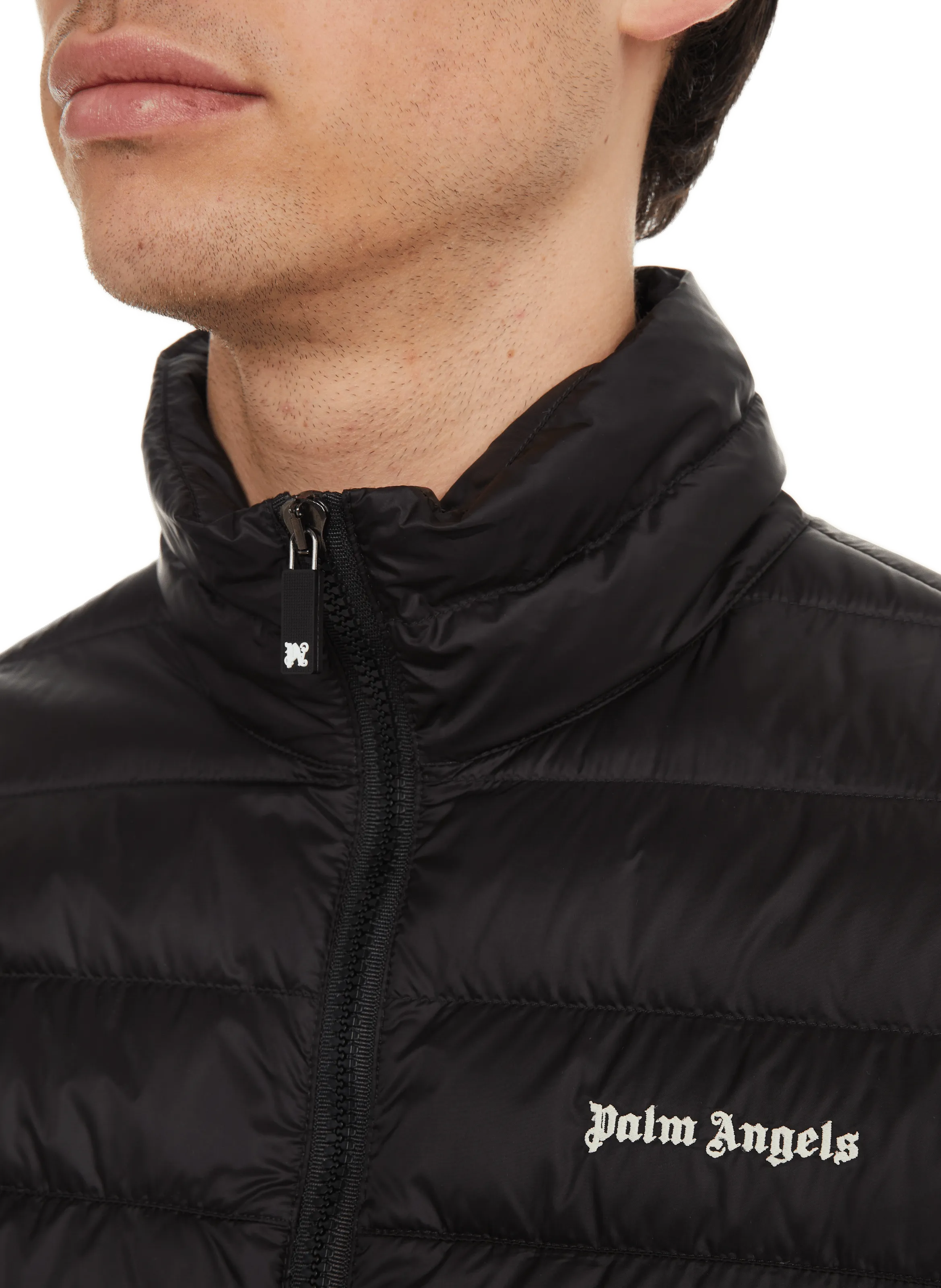 Palm angels  Plain down jacket - Black