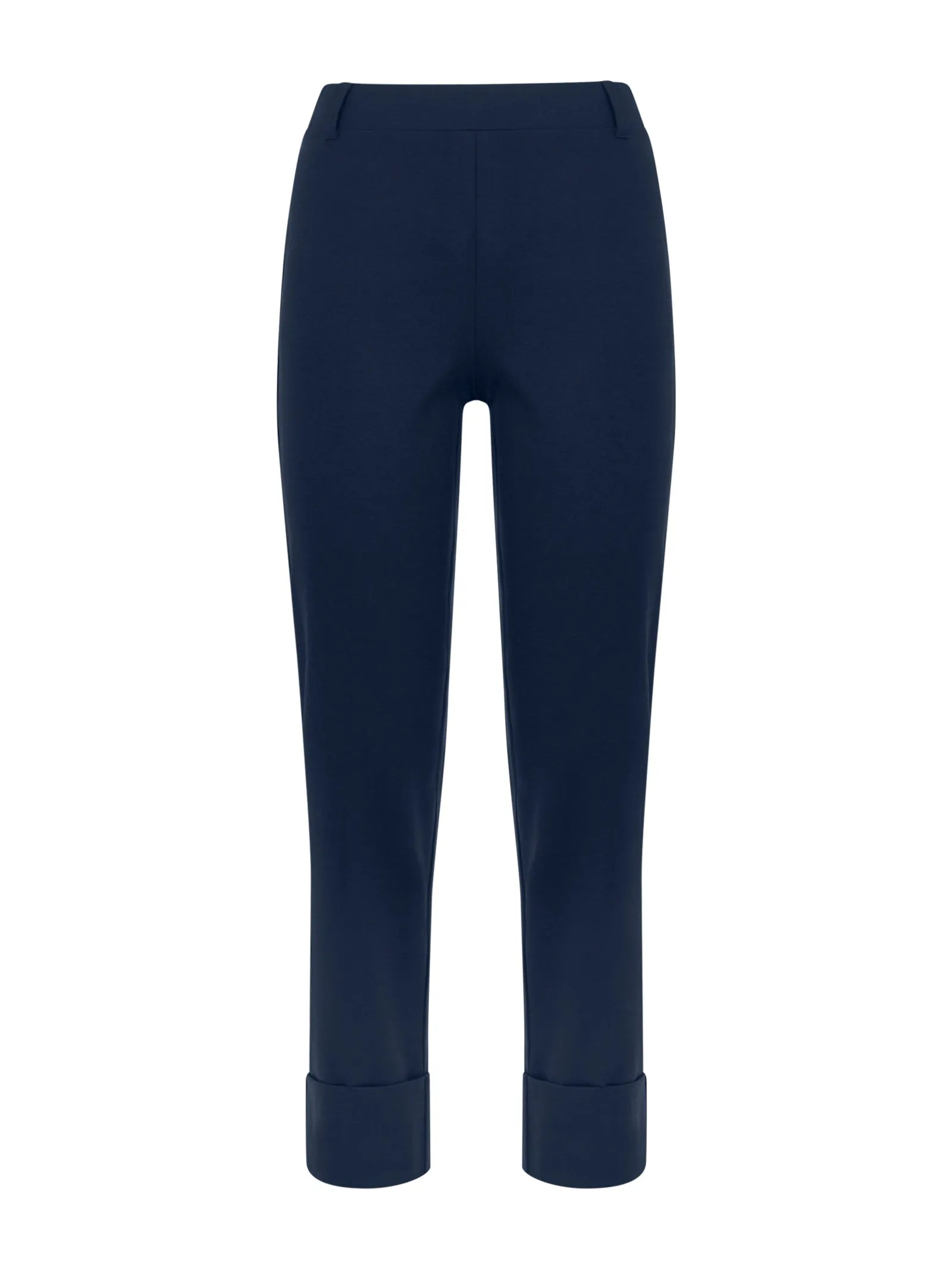 Pantalone slim dritto in Compact Light - Bleu