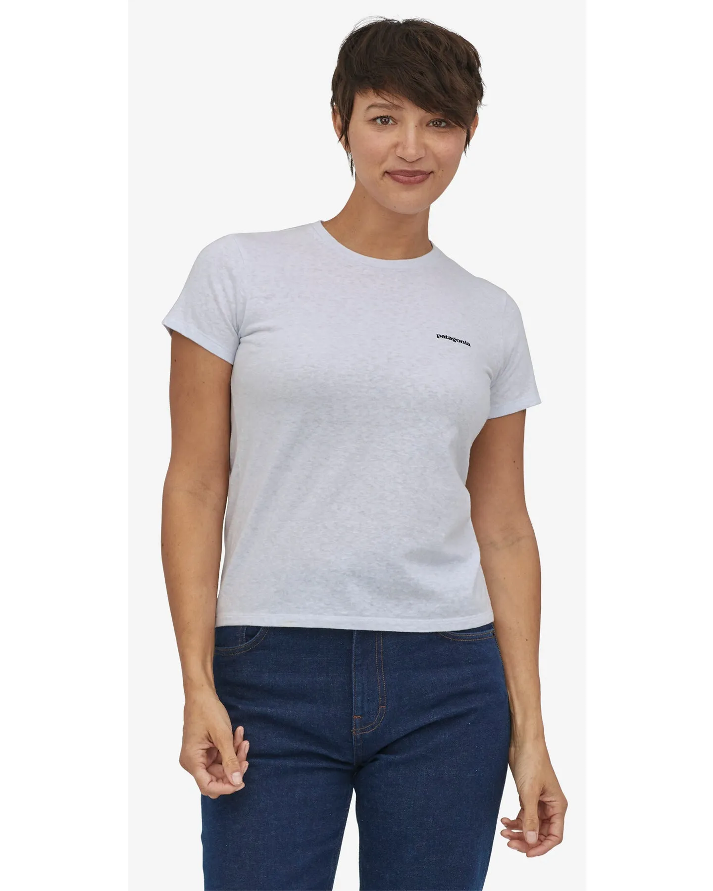 Patagonia Women's P-6 Logo Responsibili-Tee - White