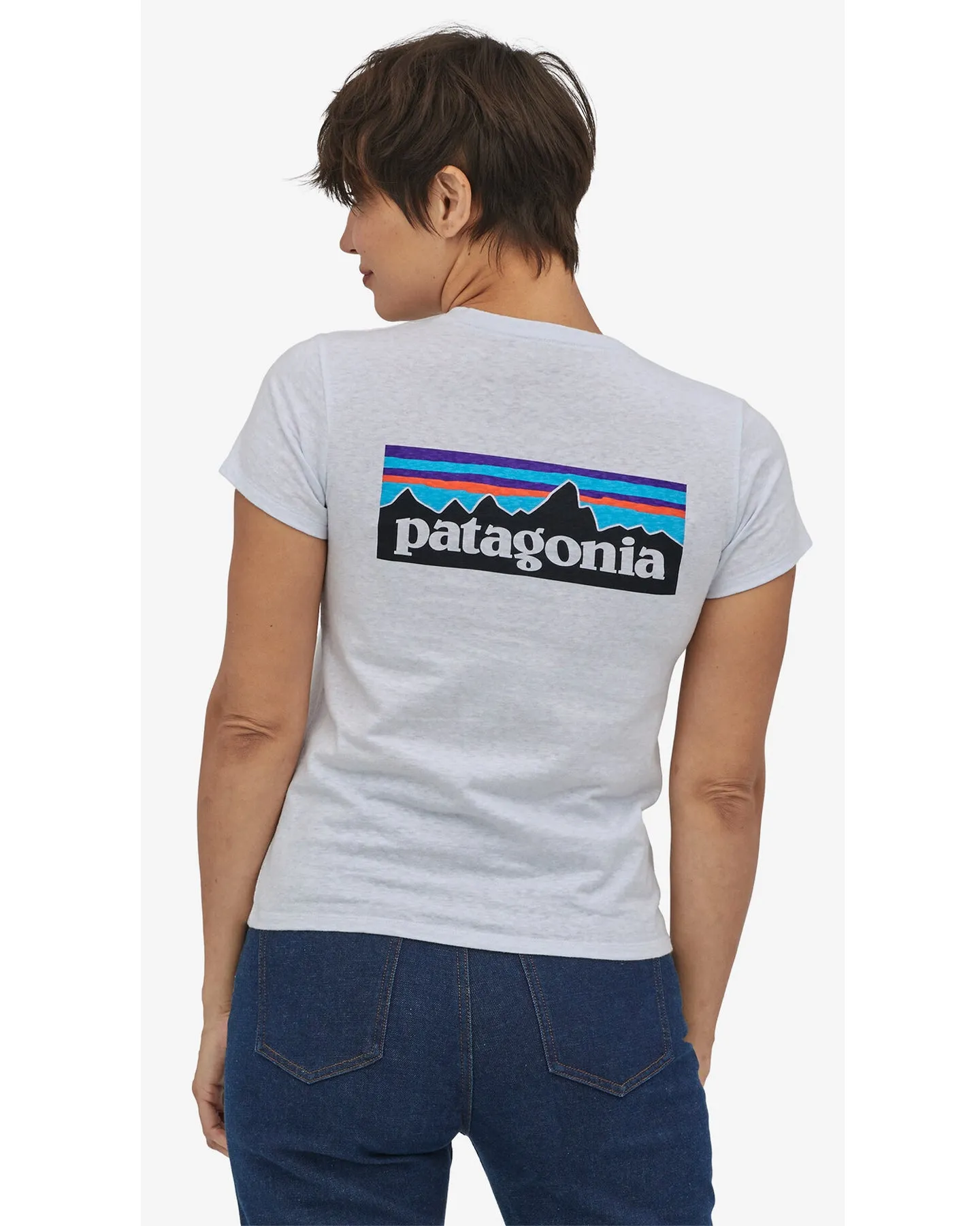 Patagonia Women's P-6 Logo Responsibili-Tee - White