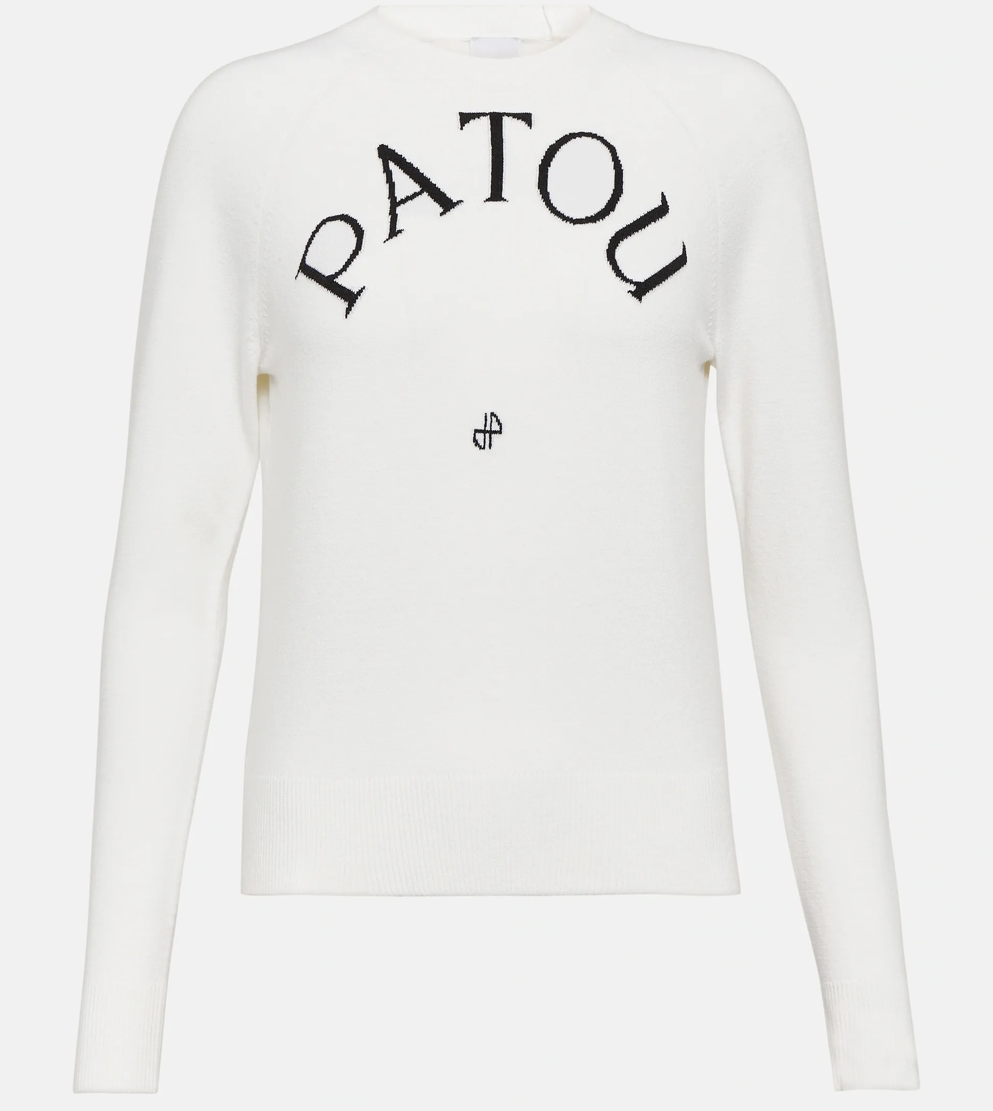 PATOU  |Wool Long Sleeves Plain Logo V-neck & Crew neck