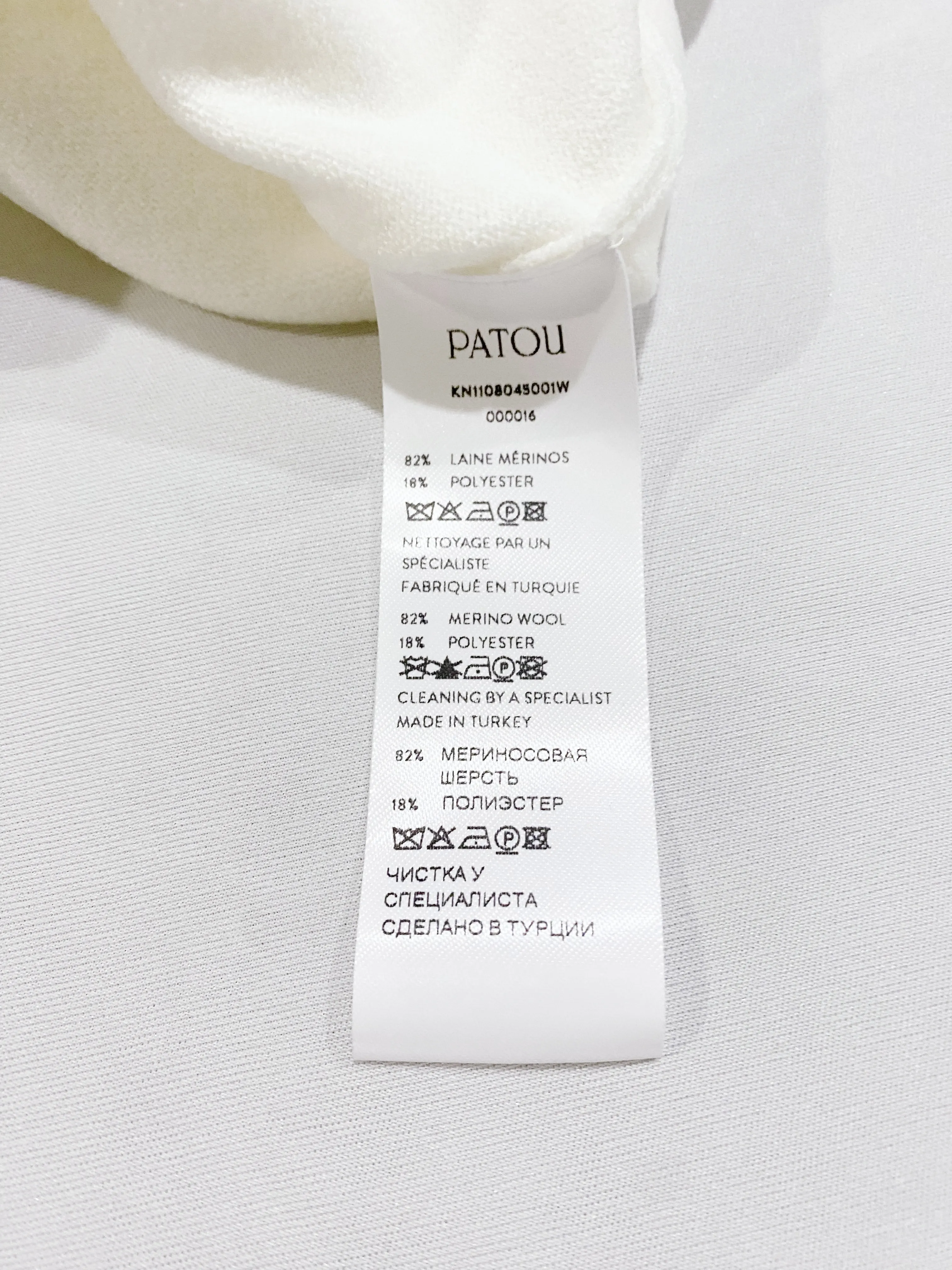 PATOU  |Wool Long Sleeves Plain Logo V-neck & Crew neck