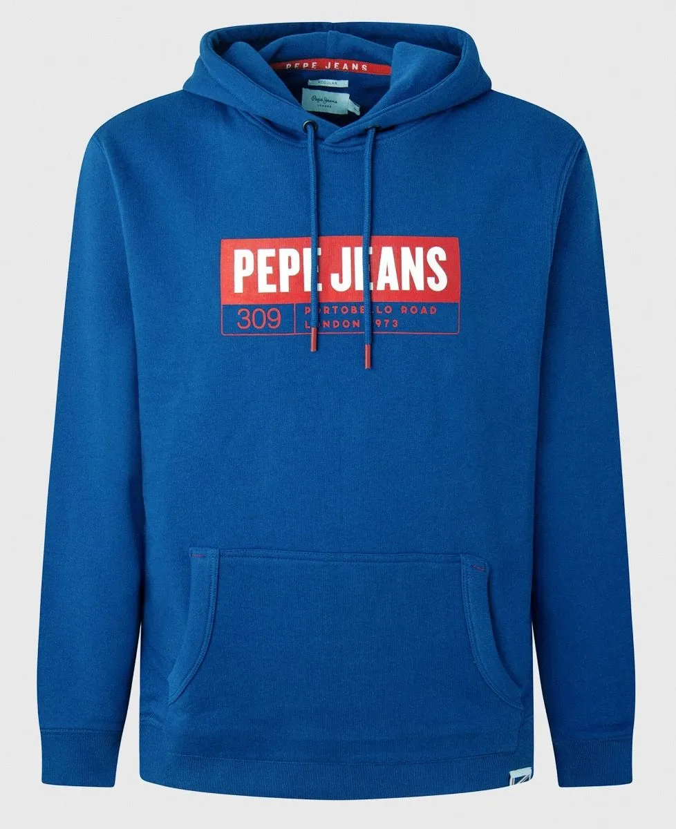 Pepe Jeans Douglas Logo Hooded Sweatshirts Midnight