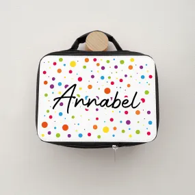 Personalised Kids Insulated Lunch Bag - Black