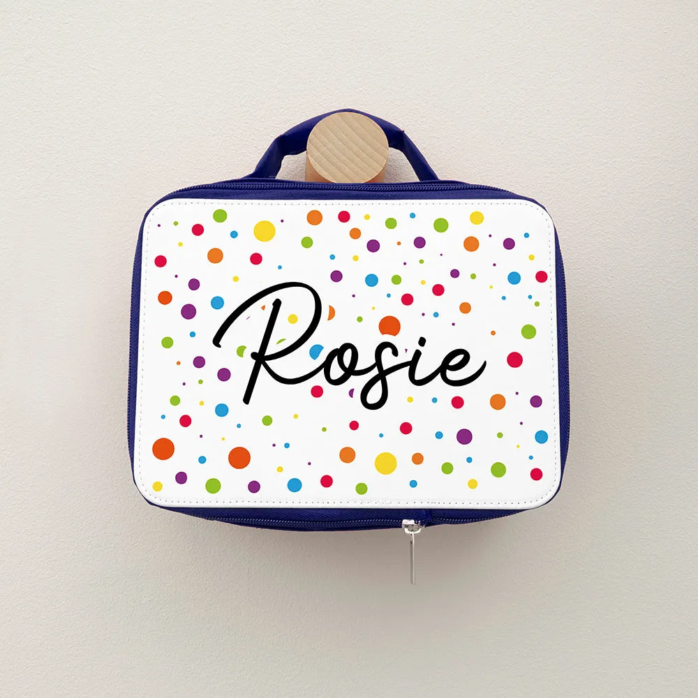 Personalised Kids Insulated Lunch Bag - Navy