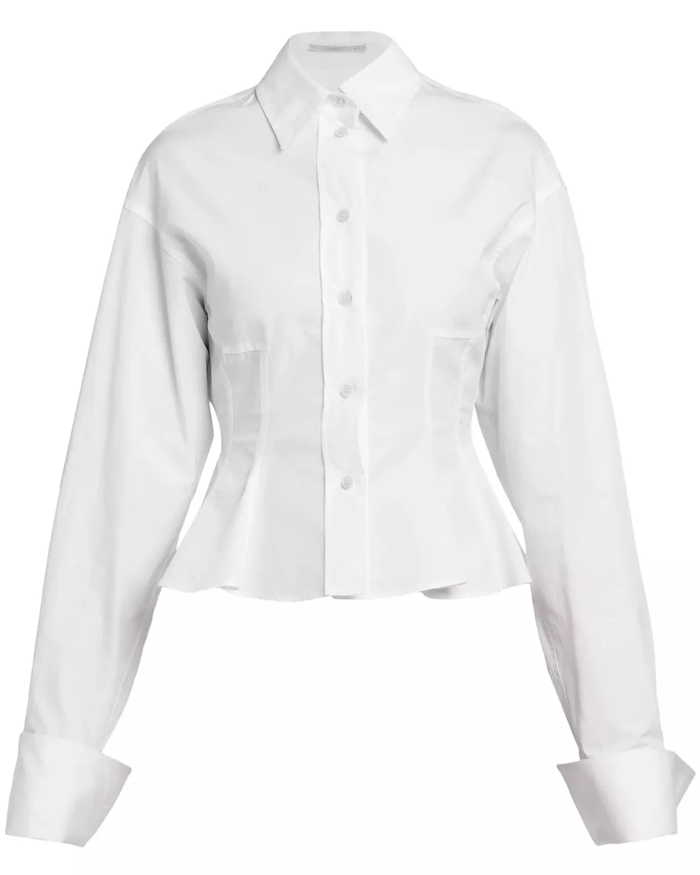 Pure White Peplum Shirt