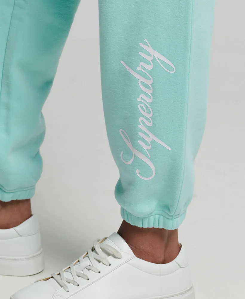 Script Graphic Boyfriend Joggers | Cali Blue