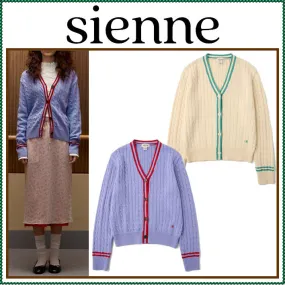 Sienne  |Street Style Long Sleeves Plain Cardigans