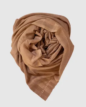 Silk & Wool Scarf - Amaretto