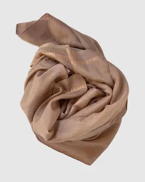 Silk & Wool Scarf - Dusty Rose