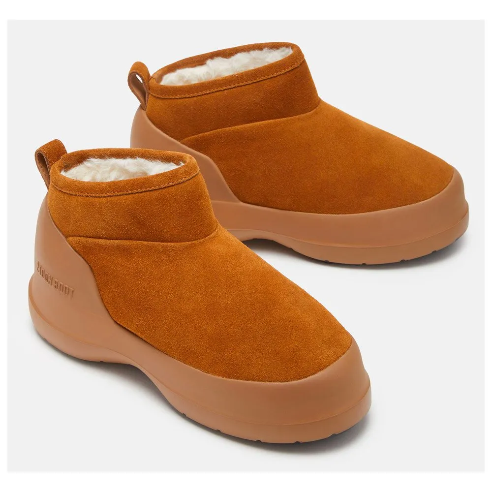 Snow boots Moon Boot ---Luna Low Boot Suede W Cognac