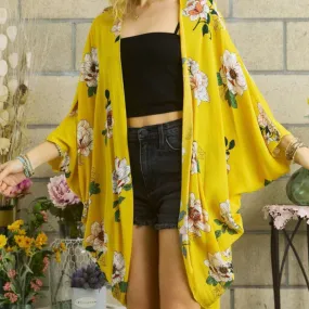 Soak In The Sun Floral Print Cardigan