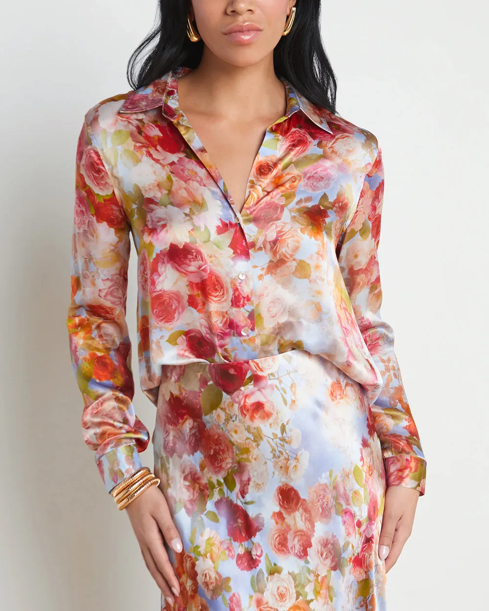 Soft Cloud Floral Tyler Blouse