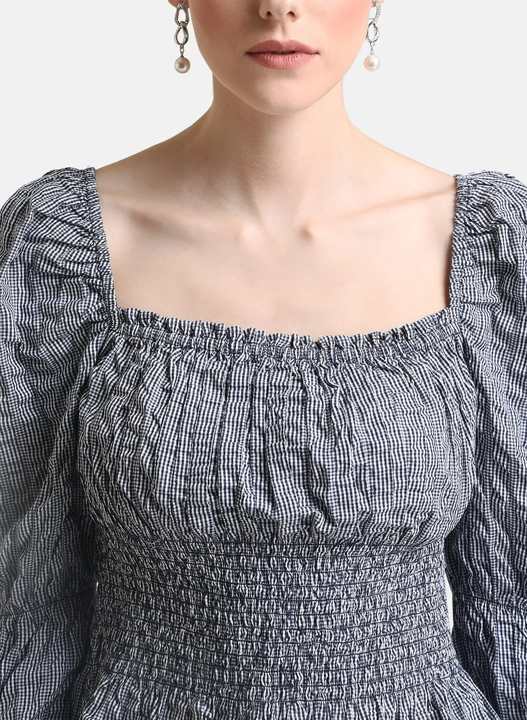 Square Neck Smocked Top