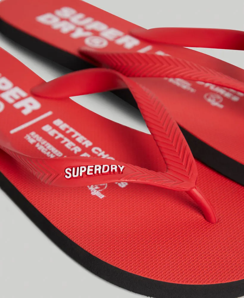 Studios Recycled Flip Flops | Risk Red