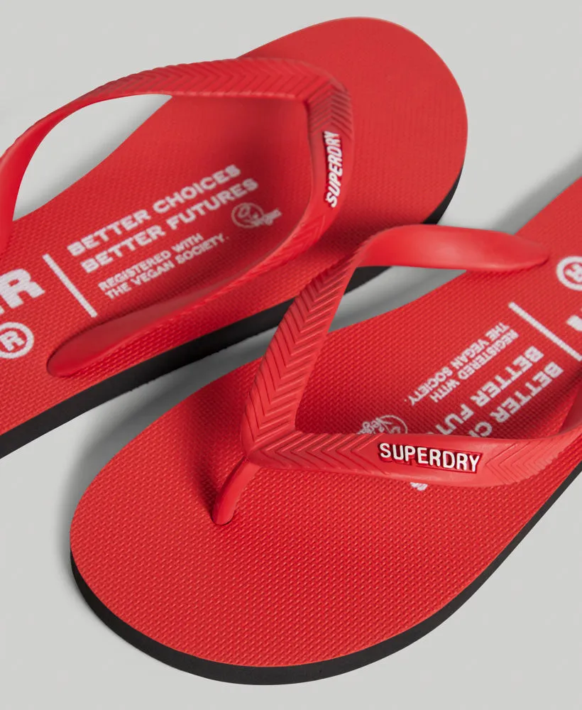 Studios Recycled Flip Flops | Risk Red