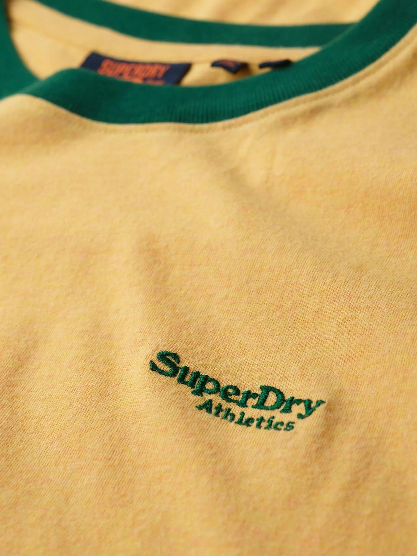 Superdry Superdry Essential Logo Ringer T-Shirt - Yellow