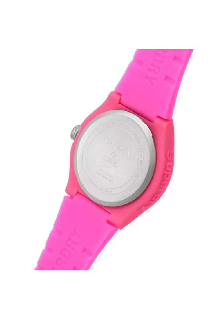 Superdry SUPERDRY SYL348P PINK RESIN STRAP WOMEN'S WATCH