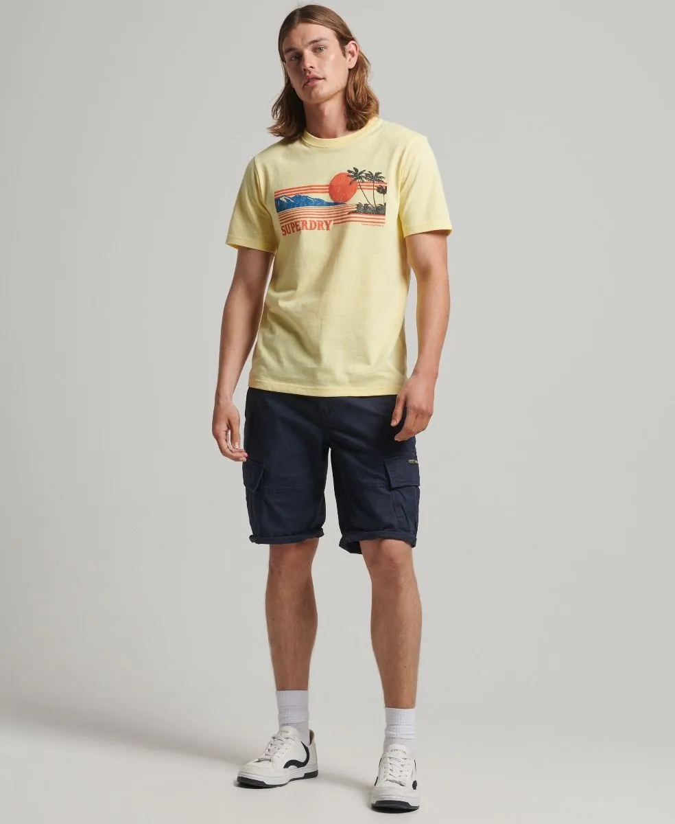 Superdry Vintage Great Outdoors T-Shirt Laguna Yellow