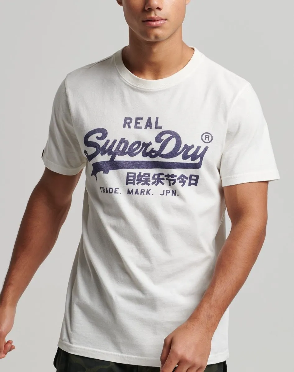 Superdry Vintage Logo T-Shirt Ecru