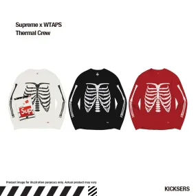 Supreme  |Crew Neck Pullovers Skull Unisex Blended Fabrics