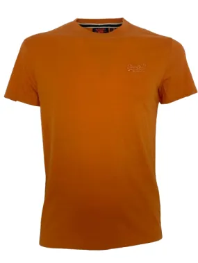 T-SHIRT UOMO ARANCIONE 100% COTONE