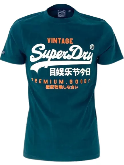 T-SHIRT UOMO VERDE CON LOGO FRONTALE