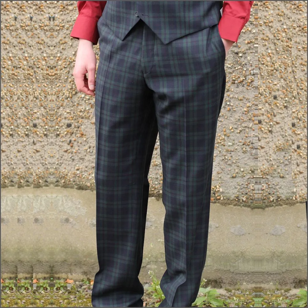 Tartan  Check Trousers-