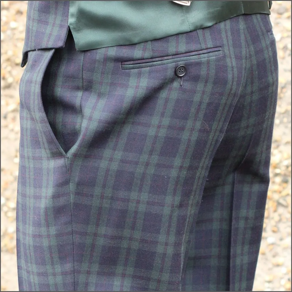 Tartan  Check Trousers-