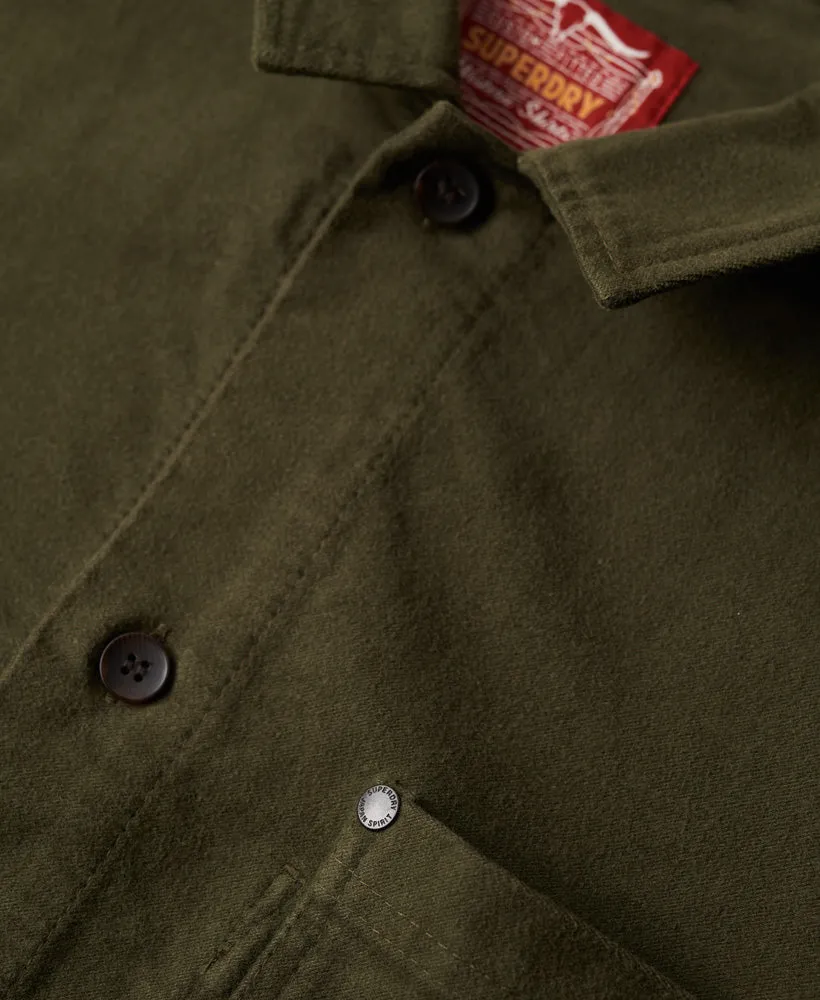 The Merchant Store - Moleskin Overshirt | Dark Moss Green