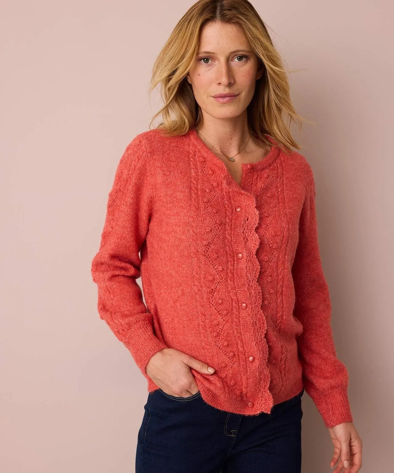 Toasty Thermal Pointelle Cardigan