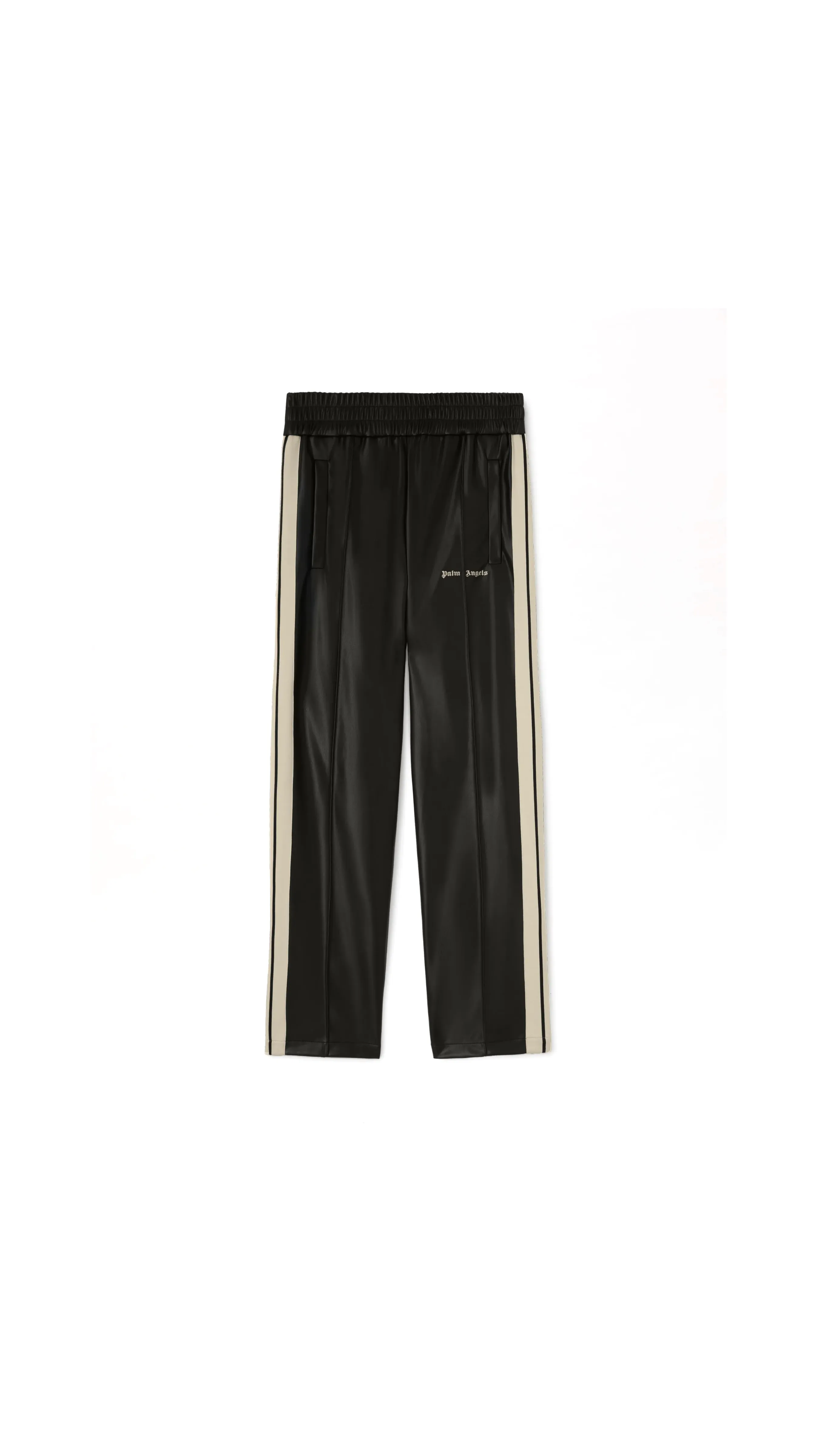 Track Pants Leather Effect - Black