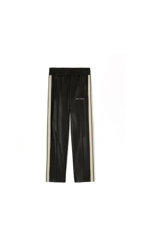 Track Pants Leather Effect - Black