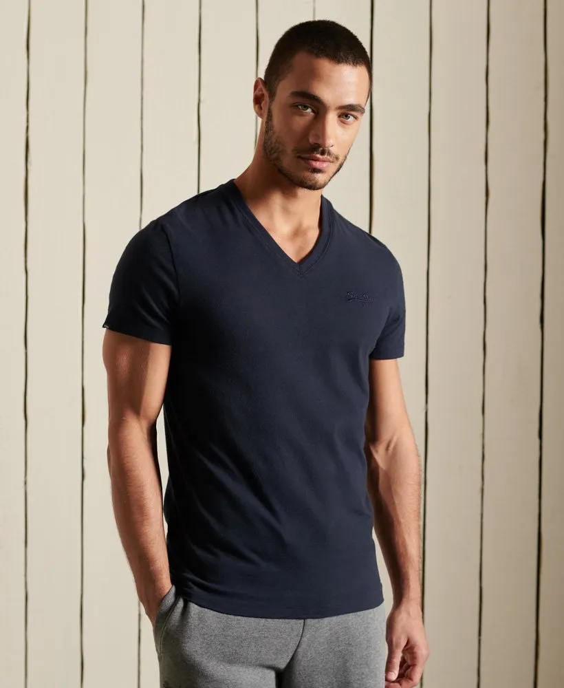 V Neck Essential T Shirt | Eclipse Navy