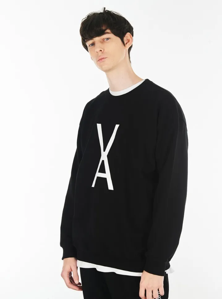 VARZAR  |Unisex Street Style Long Sleeves Cotton Sweatshirts