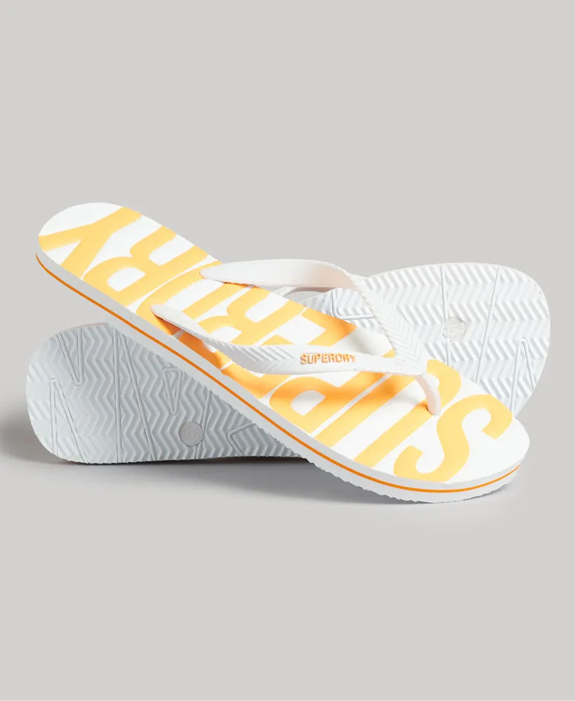 Vintage Vegan Flip Flops | White