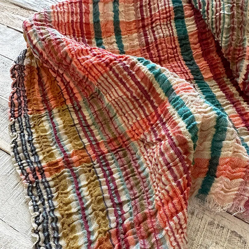 Vismaya Lightweight Coral Scarf