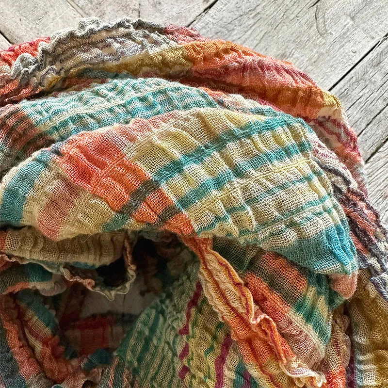 Vismaya Lightweight Coral Scarf