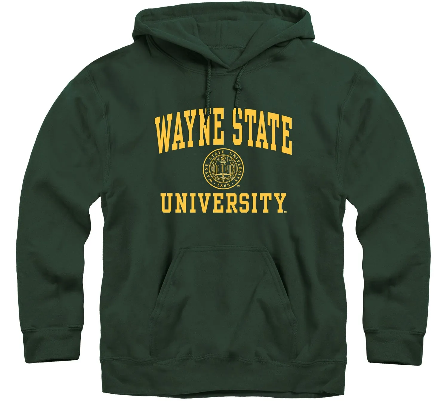 Wayne State University Heritage Hooded Sweatshirt (Hunter Green)