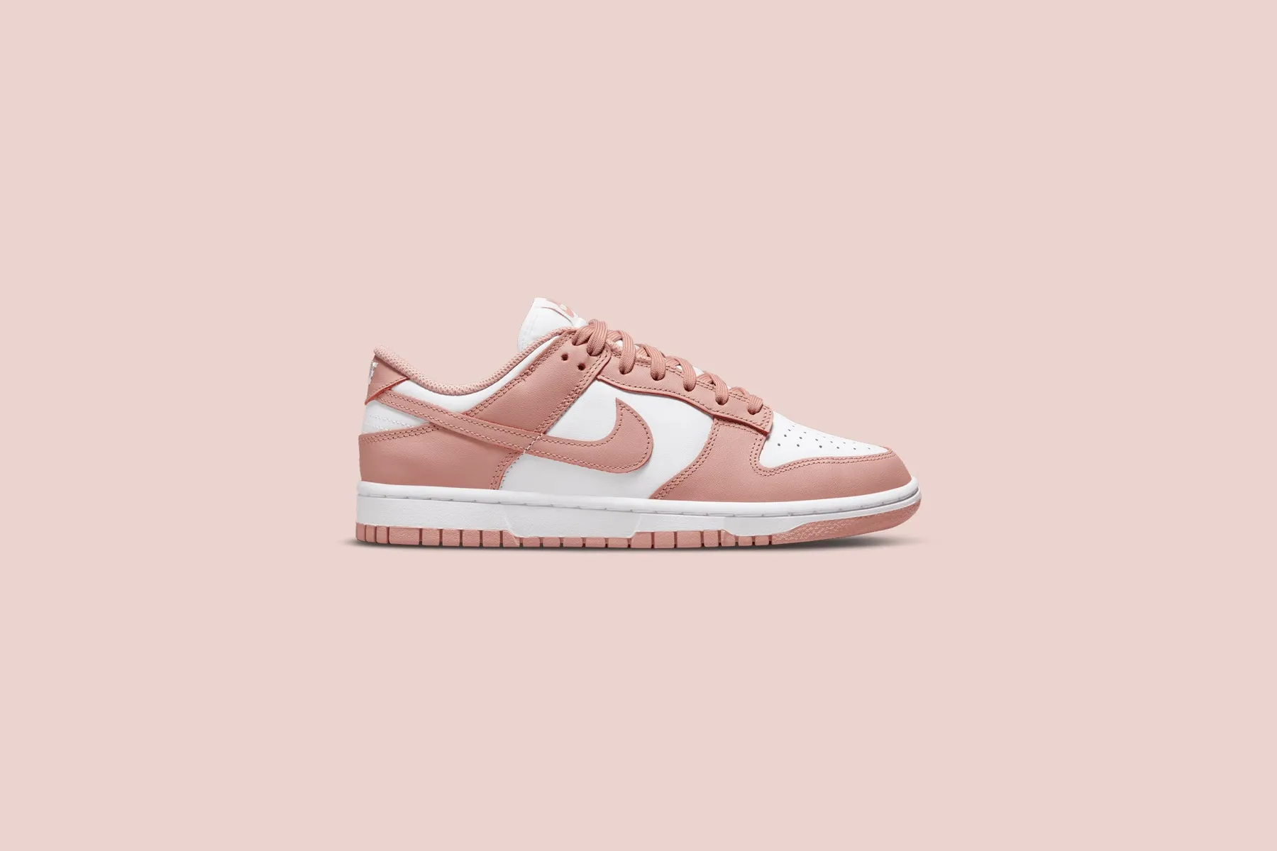 Women's Dunk Low - White/Rose Whisper