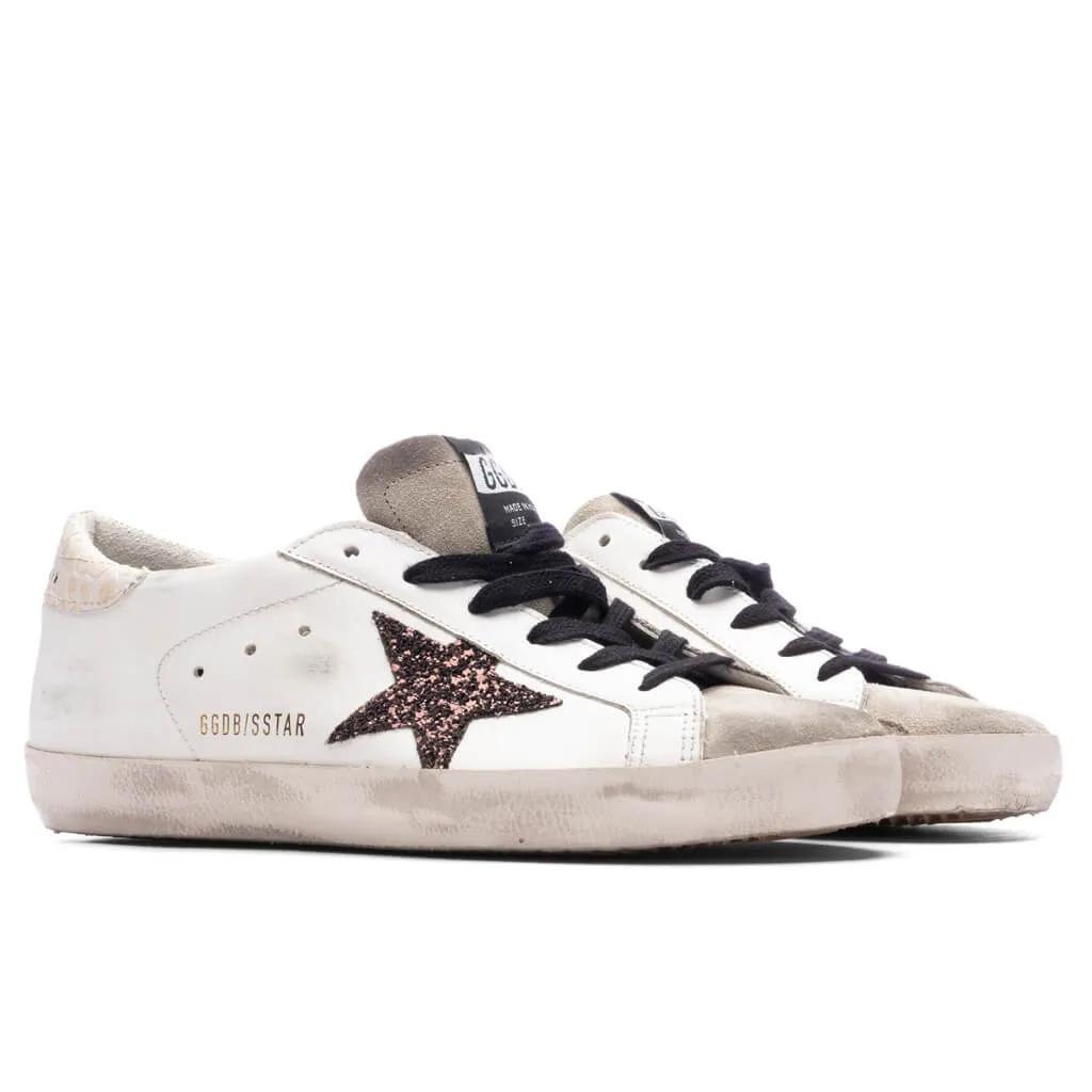 Women's Super-Star Sneakers - White/Taupe/Coffee Brown