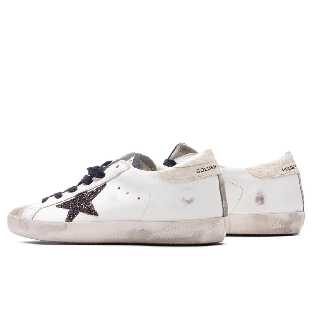 Women's Super-Star Sneakers - White/Taupe/Coffee Brown