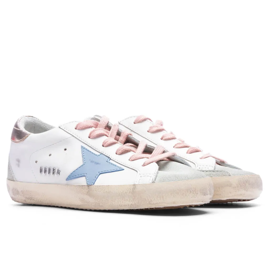 Women's Super-Star - White/Powder Blue/Platinum