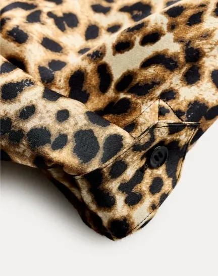 ZARA  |Leopard Patterns Casual Style Long Sleeves