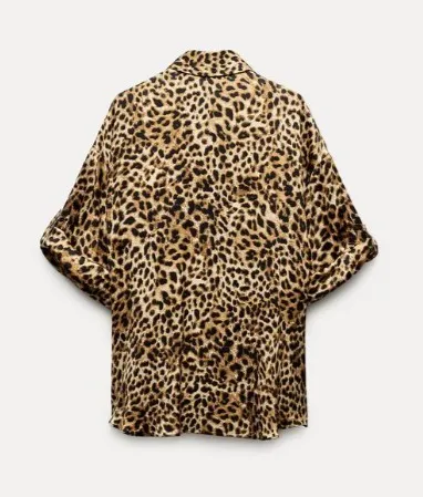 ZARA  |Leopard Patterns Casual Style Long Sleeves